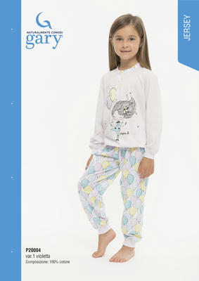 PIGIAMA BAMBINA M/L P20004 Tellini S.r.l. Ingrosso Abbigliamento